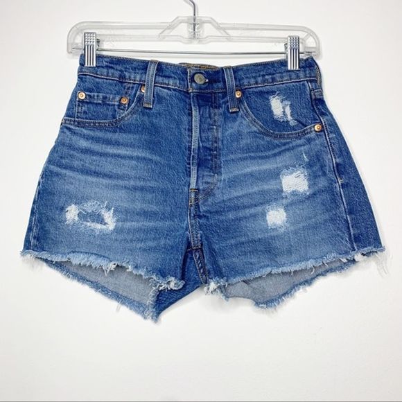 Levi's Pants - Levis 501 Cutoff Denim Shorts Distressed 25